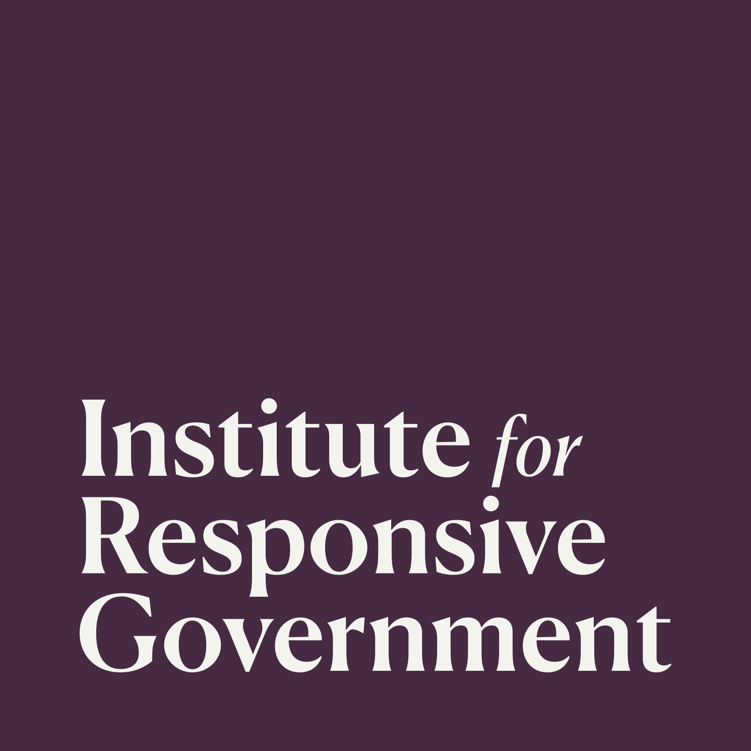 Institute for Responsive Government